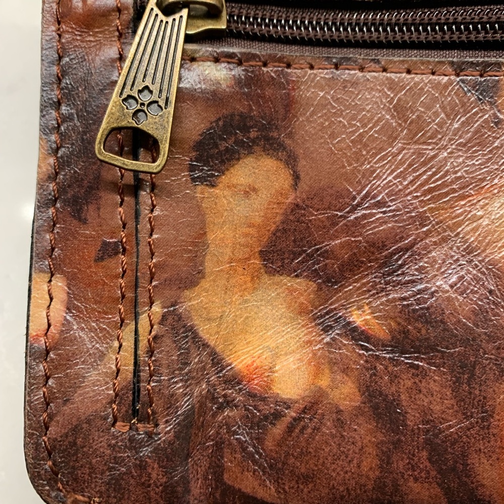 RARE Patricia Nash Hand Painted Women Mini Lace Leather Crossbody Bag - Picture 6 of 13